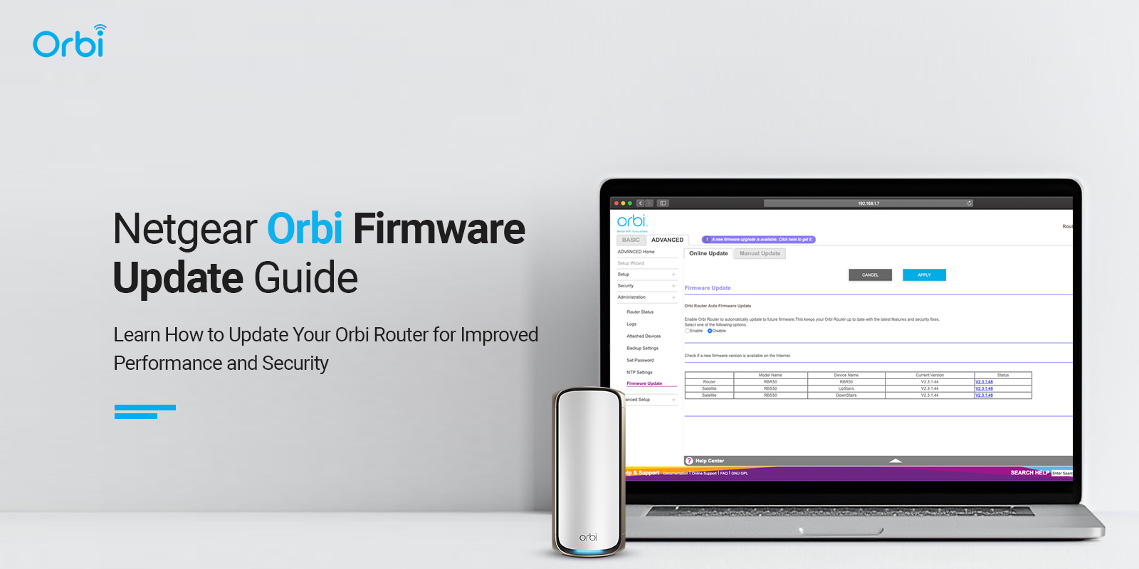 Netgear Orbi firmware update